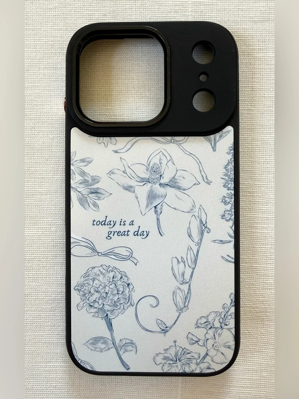 Abby Rose Floral MagSafe iPhone 17 Pro Case Blue White Great Day Affirmation NWT